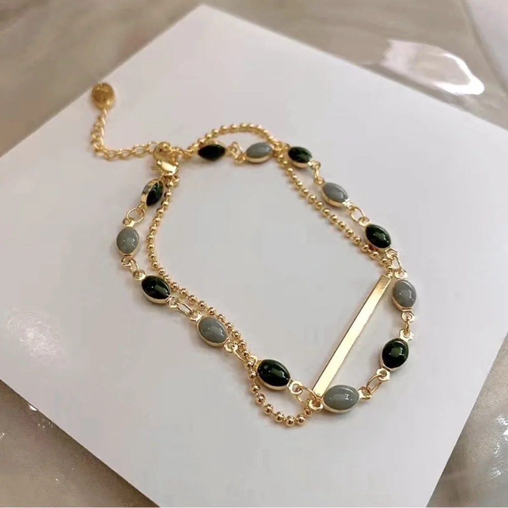 Gold Layered Beaded Bracelet - Picture 2 of 7